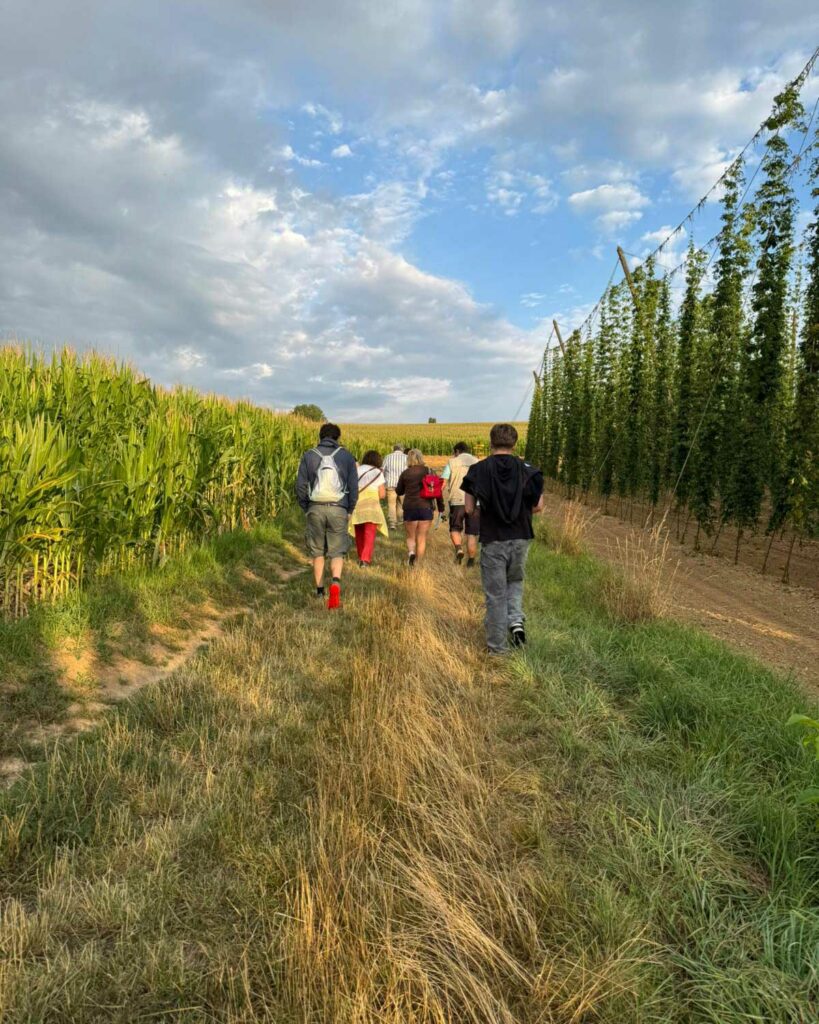 visite matinale sentier du houblon